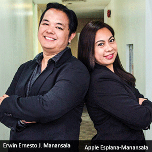 Erwin Ernesto J. Manansala,  President & Founder and Apple Esplana-Manansala, Vice President for Business Development, PuzzleBox BPO, Inc